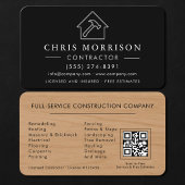 Wood Building Contractor QR Code 名刺