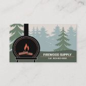 Wood Burning Stove & Firewood 名刺 (正面)