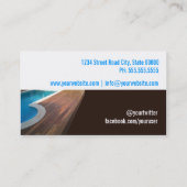 Wood Deck/Decking Contractor 名刺 (裏面)