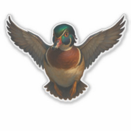 Wood Duck Cut-out Sticker シール