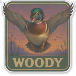 Wood Duck Sticker シール