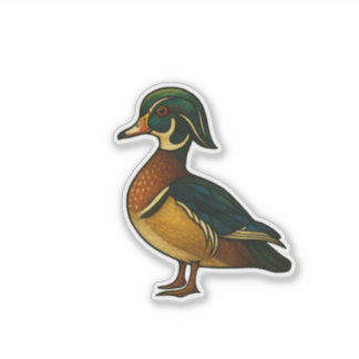 Wood Duck Sticker シール