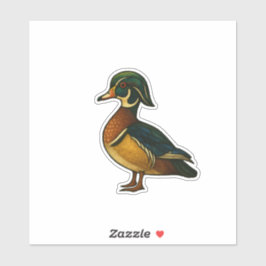 Wood Duck Sticker シール
