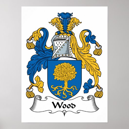 Wood Family Crest ポスター (正面)