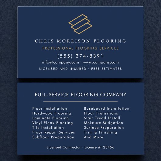 Wood Flooring 名刺