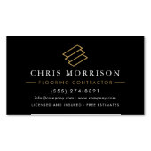 Wood Flooring Contractor マグネット名刺 (正面)