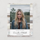 Wood Grad動揺して写真アナウンスはがき 案内ポストカード (正面)