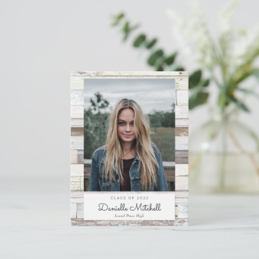 Wood Grad動揺して写真アナウンスはがき 案内ポストカード (スタンド正面)