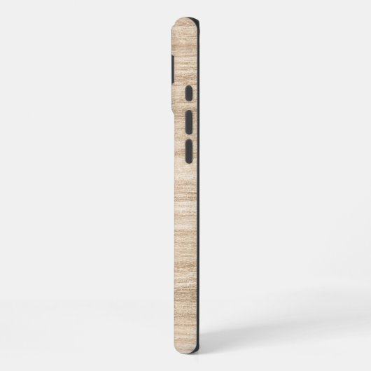 Wood Grain Phone Case | Personalized Monogram iPhoneケース (左側面)