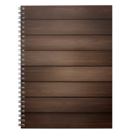 Wood Grain Striped Brown Abstract Fashion Art ノートブック