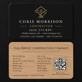 Wood Home Improvement QR Code  名刺