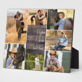 Wood Look You are the One Photo Collage フォトプラーク (側面)