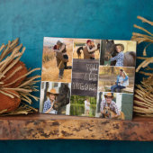 Wood Look You are the One Photo Collage フォトプラーク (側面)