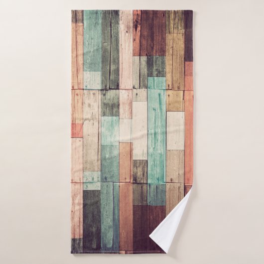 Wood material background. Vintage wallpaperbackgro バスタオル (バスタオル)