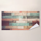 Wood material background. Vintage wallpaperbackgro バスタオル (バスタオル)