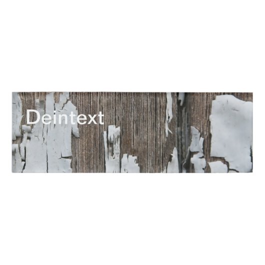 wood name tag 名札 (正面)