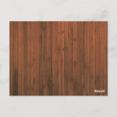 Wood Paneling Open Window Scenery Vacation Rental  ポストカード (裏面)