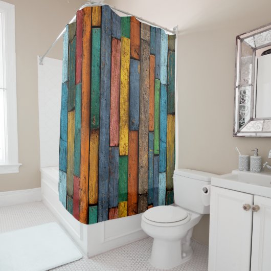 Wood Planks Shower Curtain シャワーカーテン (インサイチュ)