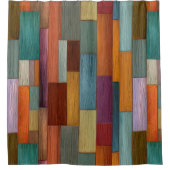 Wood Planks Shower Curtain シャワーカーテン (正面)