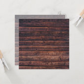 Wood Planks With Grain Details Closeup Photo Image カード (正面/裏面インサイチュ)