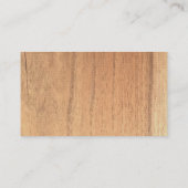 Wood Slice Baby Shower Diaper Raffle Ticket エンクロージャーカード (裏面)