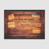 Wood Steampunk Cargo Crate FC3 Decoupage 薄葉紙 (正面)