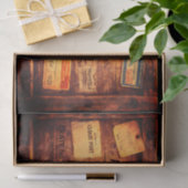 Wood Steampunk Cargo Crate FC3 Decoupage 薄葉紙 (ギフト)