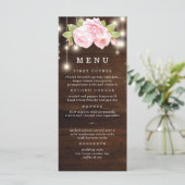 Wood String素朴 Lightsバラの結婚数 メニュー (スタンド正面)