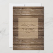 Wood String Lights卒業写真ありがとう 案内状 (裏面)