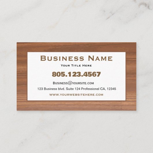 Wood Texture 名刺 (裏面)