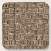 Wood Texture Cork Coaster コースター (正面)