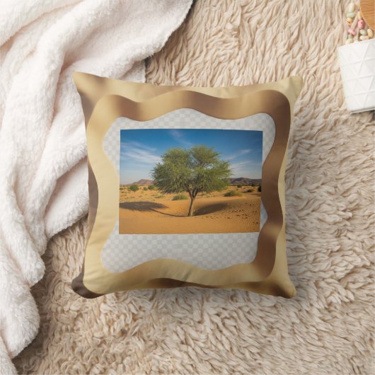 Wood Topped Wall Tapestry クッション (ブランケット)