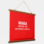 Wood Topped Wall Tapestry 吊り下げ型タペストリー (傾斜あり)