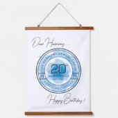 Wood Topped Wall Tapestry 吊り下げ型タペストリー (正面)