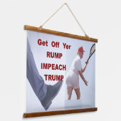 Wood Topped Wall Tapestry 吊り下げ型タペストリー (傾斜あり)