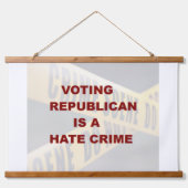 Wood Topped Wall Tapestry 吊り下げ型タペストリー (正面)