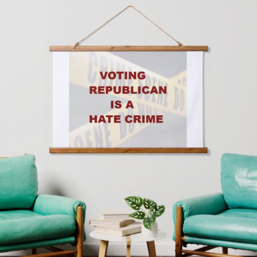 Wood Topped Wall Tapestry 吊り下げ型タペストリー (リビング)