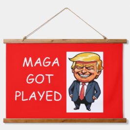 Wood Topped Wall Tapestry 吊り下げ型タペストリー