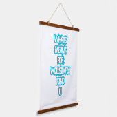 Wood Topped Wall Tapestry 吊り下げ型タペストリー (傾斜あり)