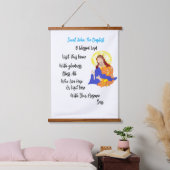 Wood Topped Wall Tapestry 吊り下げ型タペストリー (寝室)