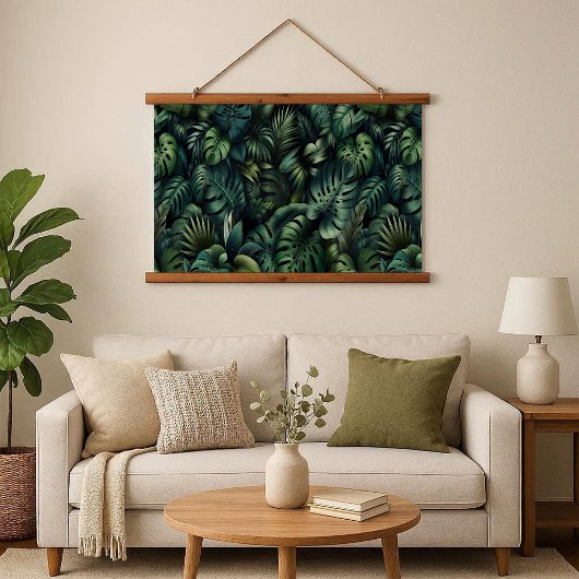 Wood Topped Wall Tapestry 吊り下げ型タペストリー