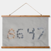 Wood Topped Wall Tapestry 吊り下げ型タペストリー (正面)