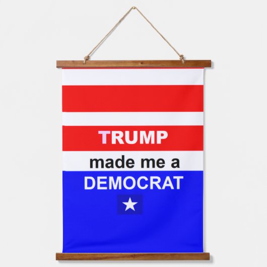 Wood Topped Wall Tapestry 吊り下げ型タペストリー (正面)