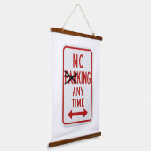 Wood Topped Wall Tapestry 吊り下げ型タペストリー (傾斜あり)