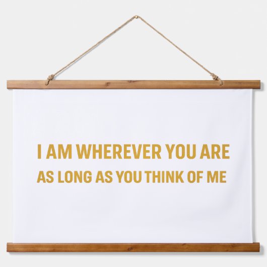 Wood Topped Wall Tapestry 吊り下げ型タペストリー (正面)