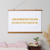 Wood Topped Wall Tapestry 吊り下げ型タペストリー (寝室)