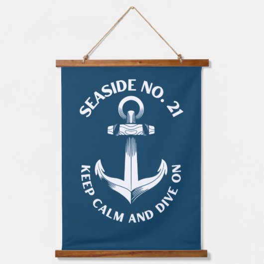 wood topped wall tapestry 吊り下げ型タペストリー (正面)