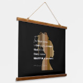 Wood Topped Wall Tapestry 吊り下げ型タペストリー (傾斜あり)