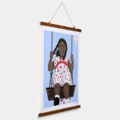 Wood Topped Wall Tapestry 吊り下げ型タペストリー (傾斜あり)