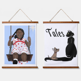 Wood Topped Wall Tapestry 吊り下げ型タペストリー